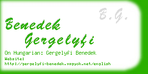 benedek gergelyfi business card